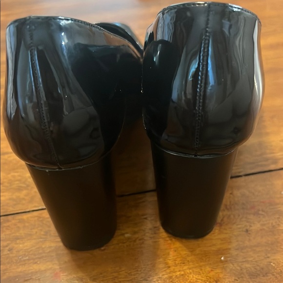 Women's New Anne Klein iflex  Shiny Black Heeled size 7.5 Loafer - Picture 15 of 16